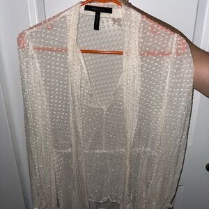 Cream Sheer Blouse